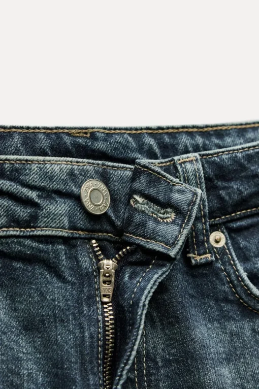 JEANS TRF SLIM CROPPED FLARE TIRO MEDIO
