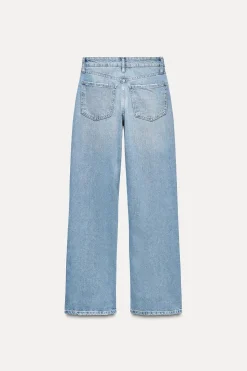JEANS TRF WIDE LEG ESPEJOS TIRO MEDIO