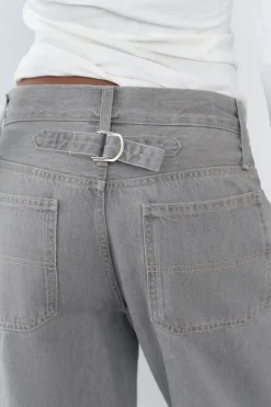 JEANS TRF WIDE LEG TIRO ALTO TRABILLA