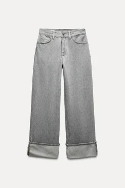 JEANS TRF WIDE LEG TIRO ALTO TRABILLA