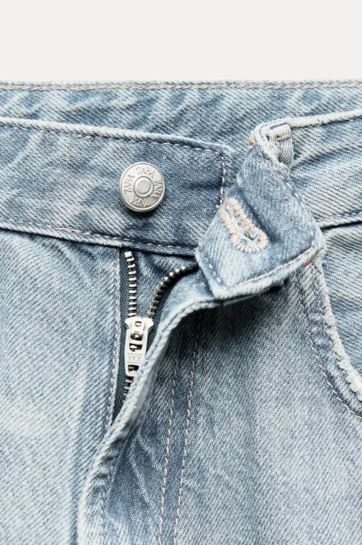 JEANS TRF WIDE LEG TIRO ALTO