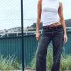 JEANS TRF WIDE LEG TIRO BAJO