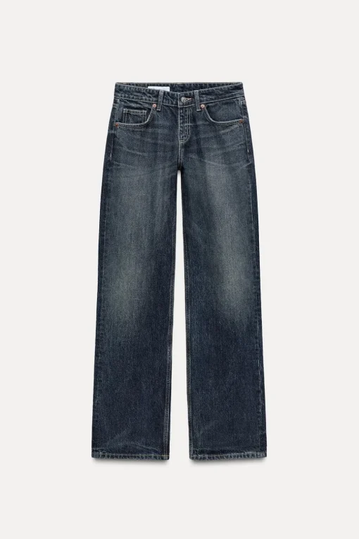 JEANS TRF WIDE LEG TIRO BAJO