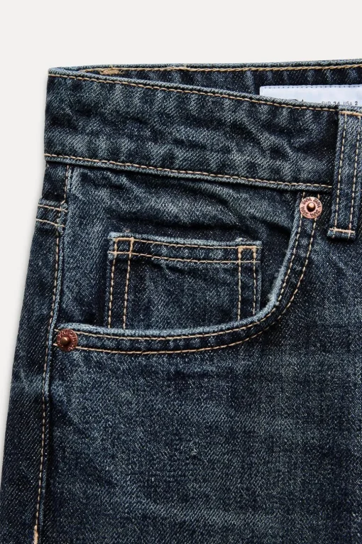 JEANS TRF WIDE LEG TIRO BAJO