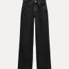 JEANS TRF WIDE LEG TIRO MEDIO