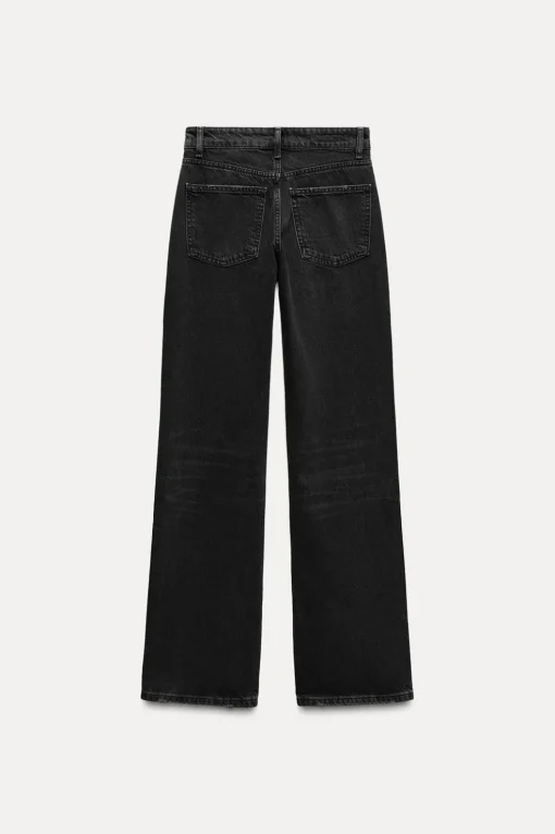 JEANS TRF WIDE LEG TIRO MEDIO