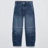 JEANS WIDE FIT MULTICARGO