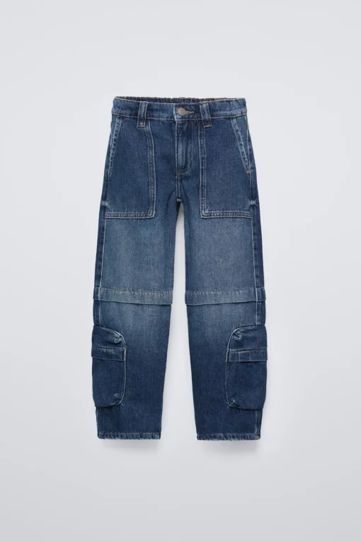 JEANS WIDE FIT MULTICARGO