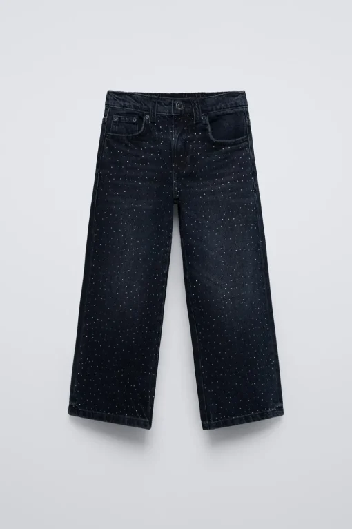 JEANS WIDE LEG STRASS
