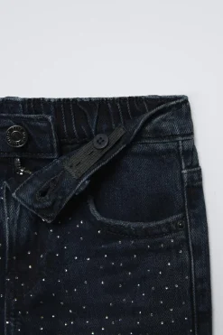 JEANS WIDE LEG STRASS