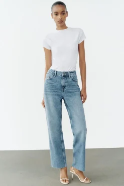 JEANS Z1975 STRAIGHT ANKLE TIRO ALTO