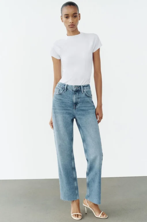 JEANS Z1975 STRAIGHT ANKLE TIRO ALTO