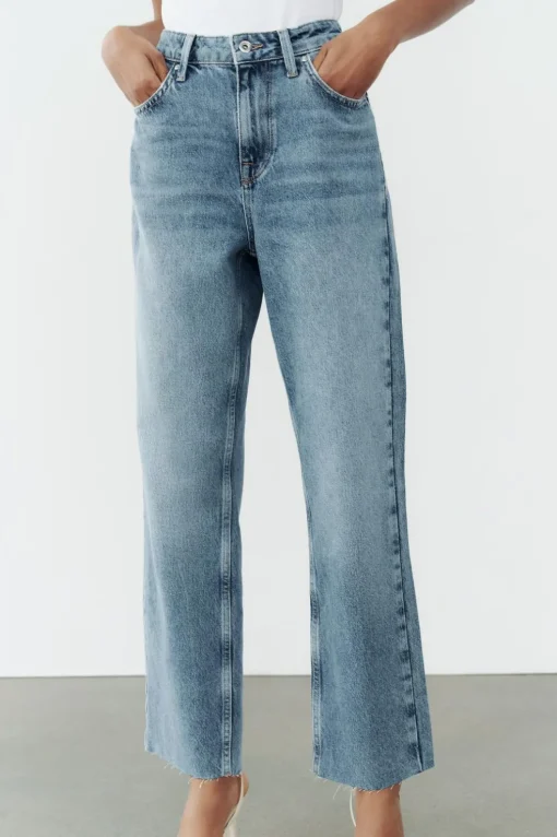 JEANS Z1975 STRAIGHT ANKLE TIRO ALTO