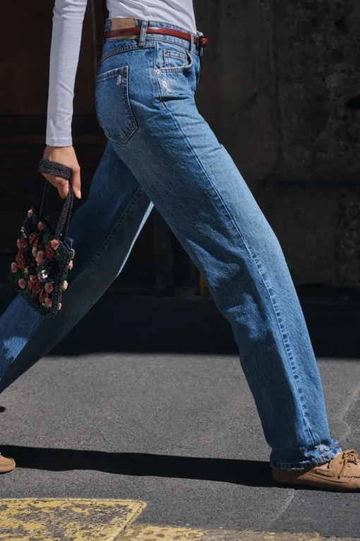 JEANS Z1975 STRAIGHT TIRO ALTO FULL LENGTH