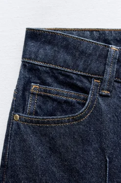 JEANS Z1975 WIDE LEG CROPPED TIRO ALTO NERVIO FRONTAL