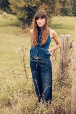 JEANS Z1975 WIDE LEG TIRO ALTO CINTURÓN