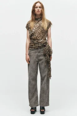 JEANS ZW COLLECTION BALLOON ESTAMPADO ANIMAL