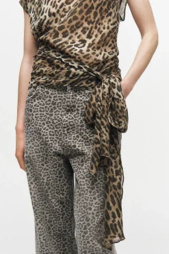 JEANS ZW COLLECTION BALLOON ESTAMPADO ANIMAL