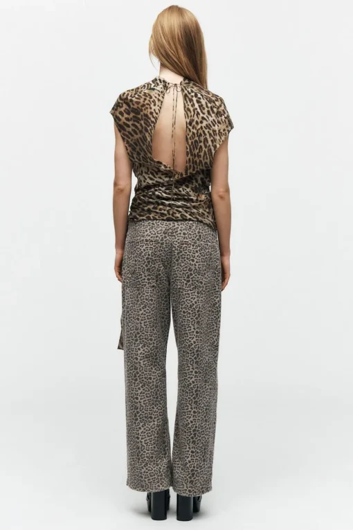 JEANS ZW COLLECTION BALLOON ESTAMPADO ANIMAL