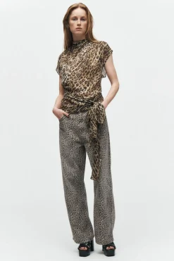 JEANS ZW COLLECTION BALLOON ESTAMPADO ANIMAL