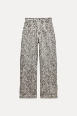 JEANS ZW COLLECTION BALLOON ESTAMPADO ANIMAL