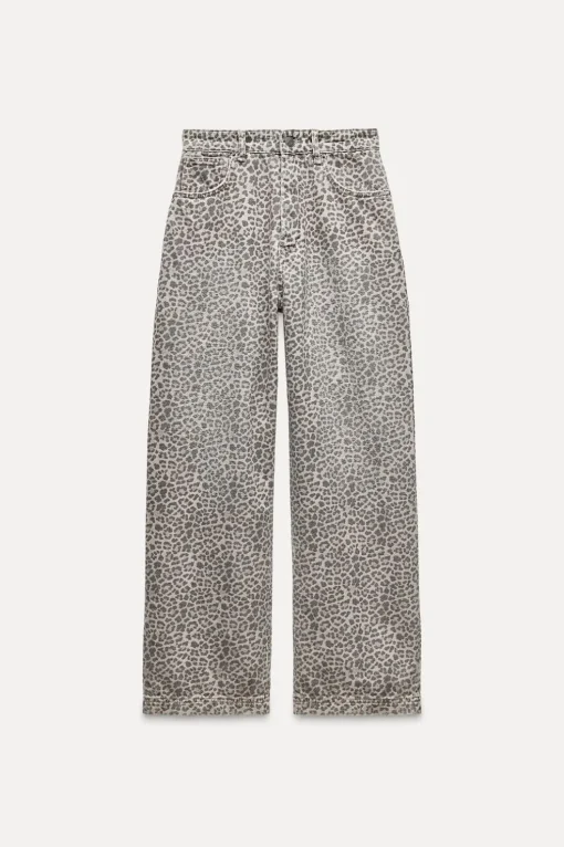 JEANS ZW COLLECTION BALLOON ESTAMPADO ANIMAL