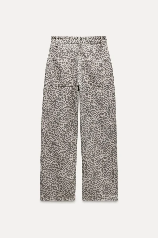 JEANS ZW COLLECTION BALLOON ESTAMPADO ANIMAL