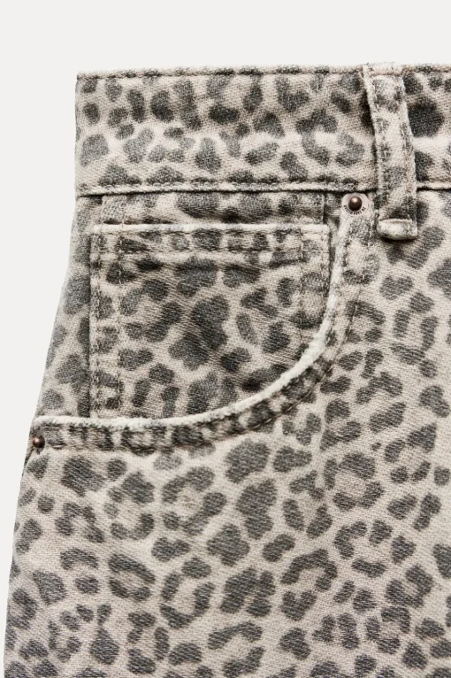 JEANS ZW COLLECTION BALLOON ESTAMPADO ANIMAL