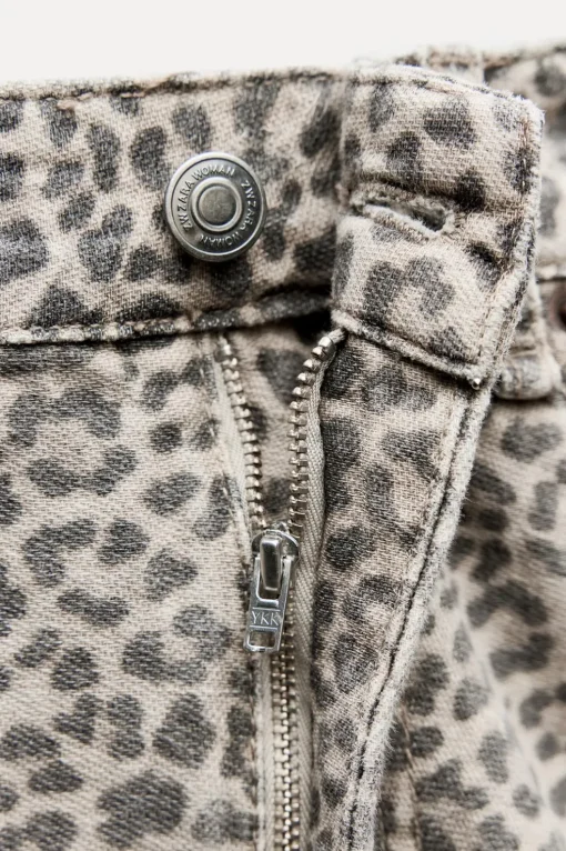 JEANS ZW COLLECTION BALLOON ESTAMPADO ANIMAL