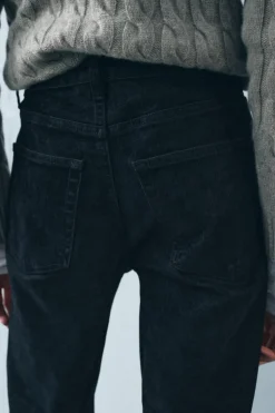 JEANS ZW COLLECTION BOOTCUT CROPPED TIRO ALTO FLOCADO