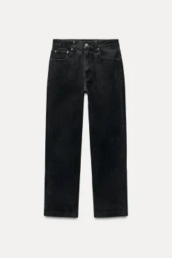 JEANS ZW COLLECTION BOOTCUT CROPPED TIRO ALTO FLOCADO
