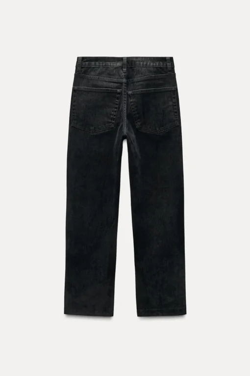 JEANS ZW COLLECTION BOOTCUT CROPPED TIRO ALTO FLOCADO