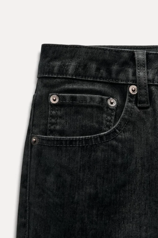JEANS ZW COLLECTION BOOTCUT CROPPED TIRO ALTO FLOCADO