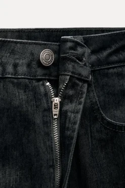 JEANS ZW COLLECTION BOOTCUT CROPPED TIRO ALTO FLOCADO