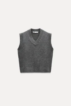JERSEY CHALECO PUNTO LISO