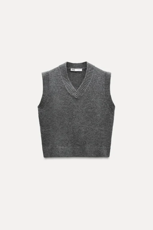 JERSEY CHALECO PUNTO LISO