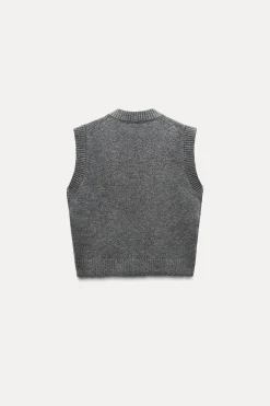 JERSEY CHALECO PUNTO LISO