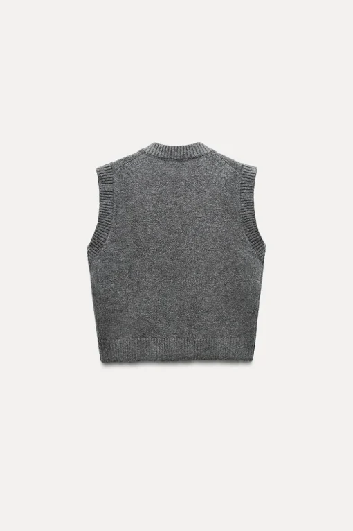 JERSEY CHALECO PUNTO LISO