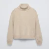 JERSEY CUELLO VUELTO CON LANA Y CASHMERE