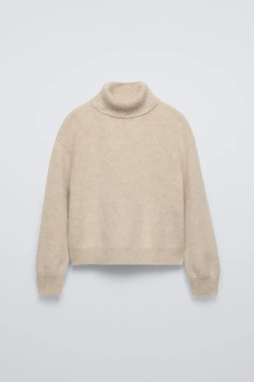 JERSEY CUELLO VUELTO CON LANA Y CASHMERE