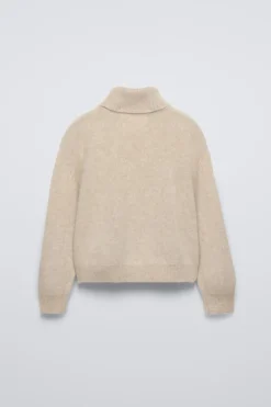 JERSEY CUELLO VUELTO CON LANA Y CASHMERE