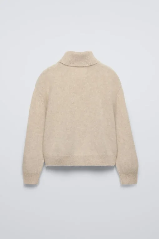 JERSEY CUELLO VUELTO CON LANA Y CASHMERE