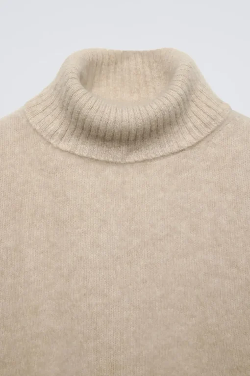JERSEY CUELLO VUELTO CON LANA Y CASHMERE
