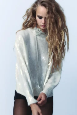 JERSEY OVERSIZE LENTEJUELAS CON ALPACA Y LANA