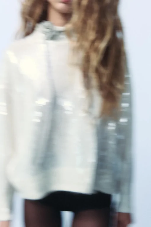 JERSEY OVERSIZE LENTEJUELAS CON ALPACA Y LANA