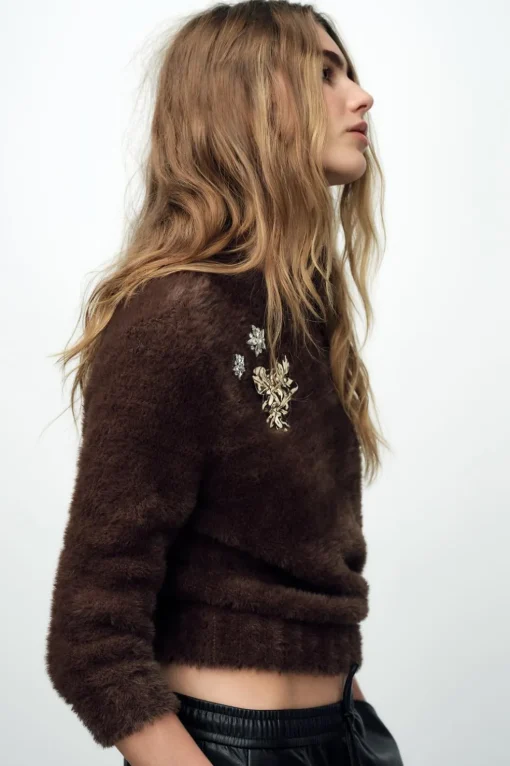 JERSEY PUNTO EFECTO PELO BROCHES