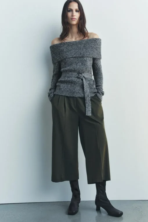 JERSEY PUNTO OFF SHOULDER CINTURÓN
