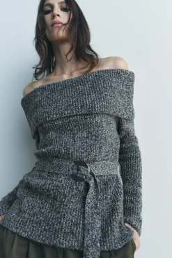 JERSEY PUNTO OFF SHOULDER CINTURÓN
