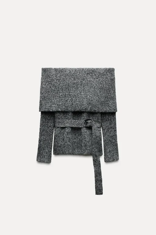 JERSEY PUNTO OFF SHOULDER CINTURÓN