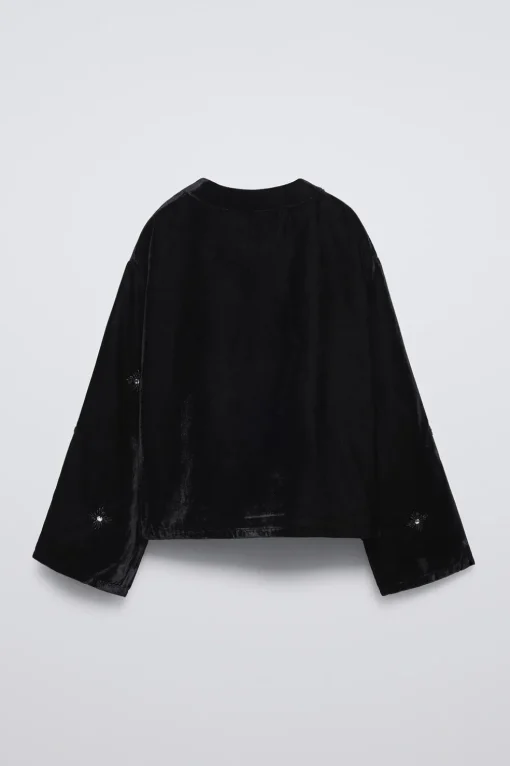 KIMONO TERCIOPELO ABALORIOS